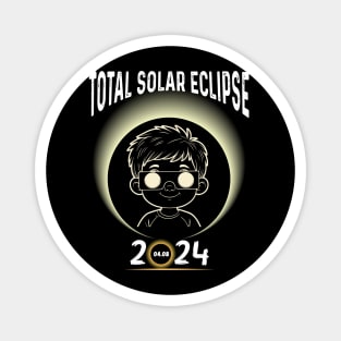 Solar Eclipse 2024 Shirt Total Eclipse April 8th 2024 Kid Boy Magnet